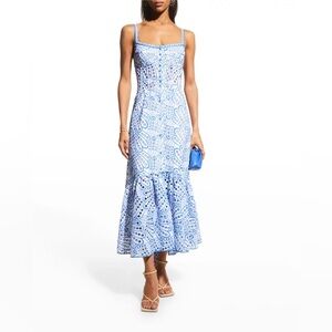 CHARO RUIZ IBIZA Irene Long Embroidered Corset Dress